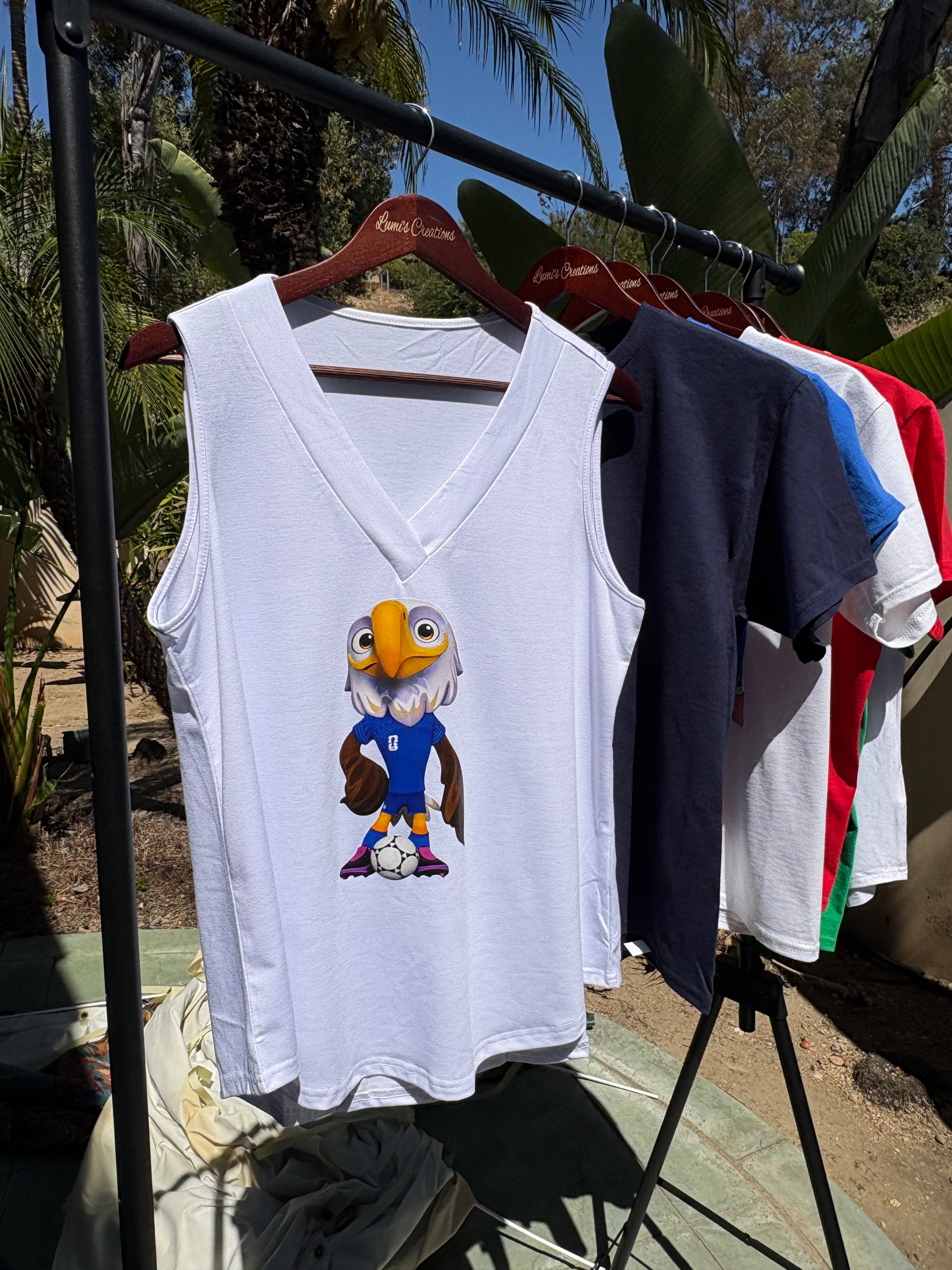 women's Clutch the Bald Eagle Tank Top