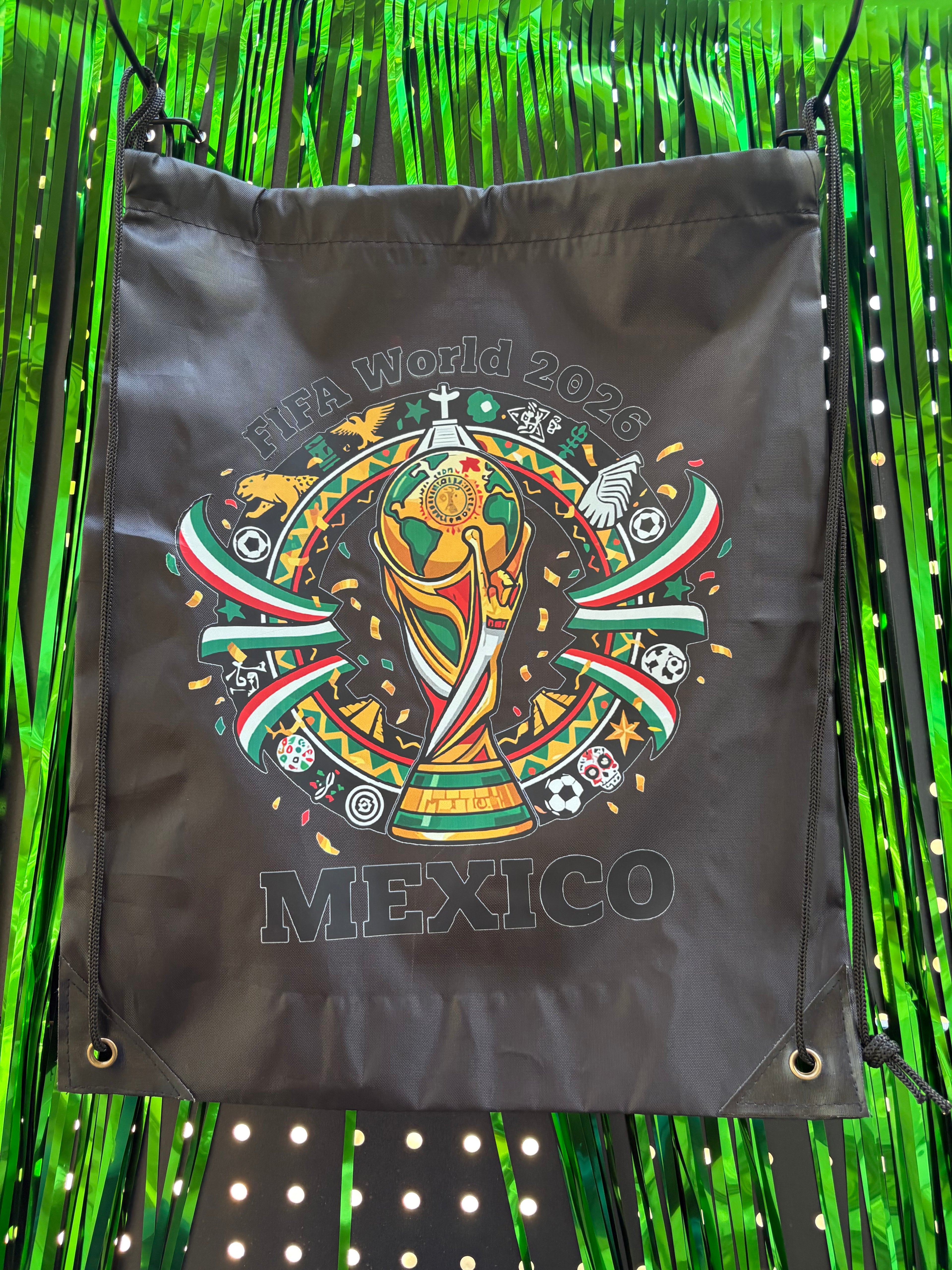 Mexico 2026 soccer Tournament Drawstring backpack